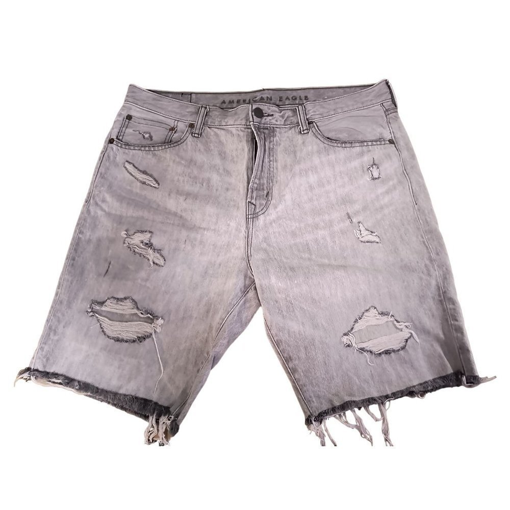 American Eagle Men’s Size 36 Airflex‎ Distressed Denim Jean Shorts